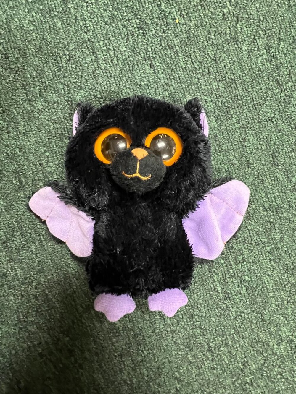 TY Beanie Ballz Batty Bat 2013 Black Purple 5" Plush Halloween Stuffed Animal